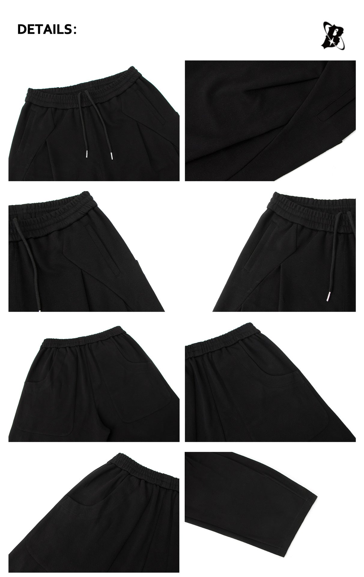 Curved Wide Leg Sweat Pants WN26409