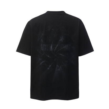 Spiral Letter Short Sleeve T-Shirt WN26779
