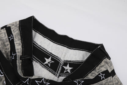 Leopard Star Pocket Half Pants WN25521