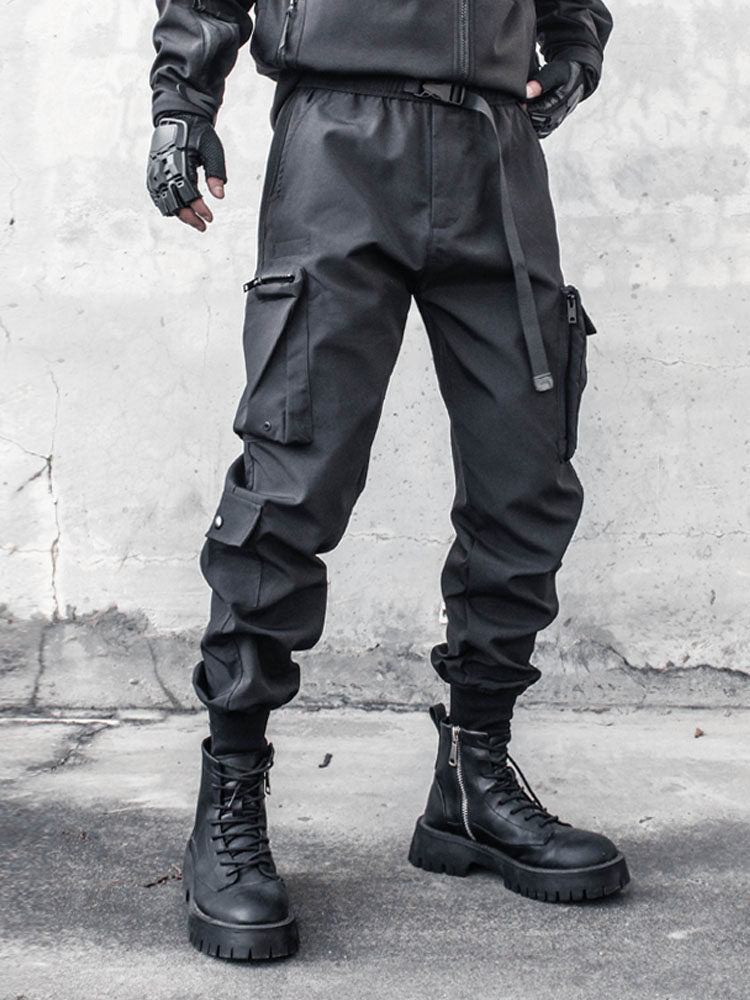 Functional Multi-Pocket Cuffed Cargo Pants WN22576