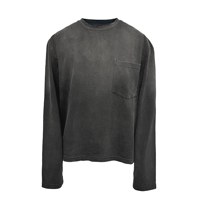 Wash Damage Long Sleeve T-Shirt WN8525