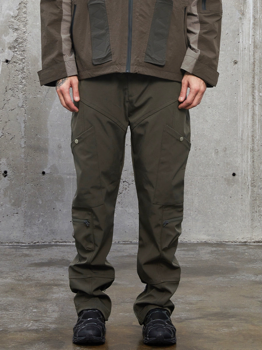 Utility Pocket Zipper-Hem Cargo Pants WN12171