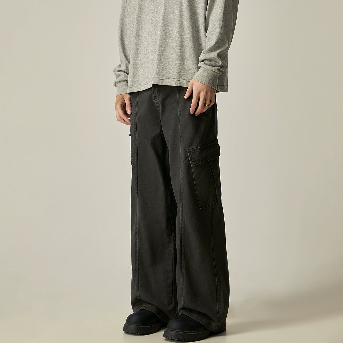 Wide Leg Cargo Pants WN8982