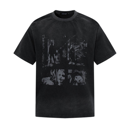 Graffiti Print Short Sleeve T-Shirt WN25686