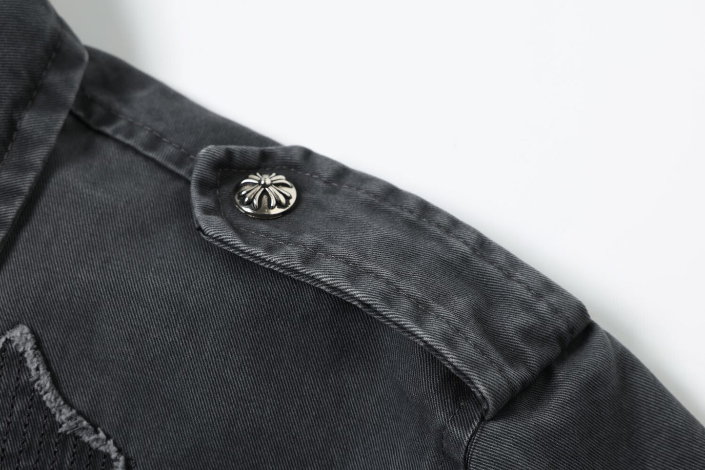 Cross Washed Workwear Zipper Jacket WN23035