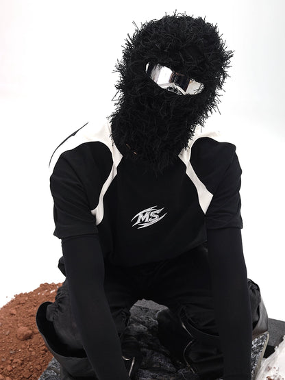 Color Block Patchwork Short Sleeve T-Shirt WN18678