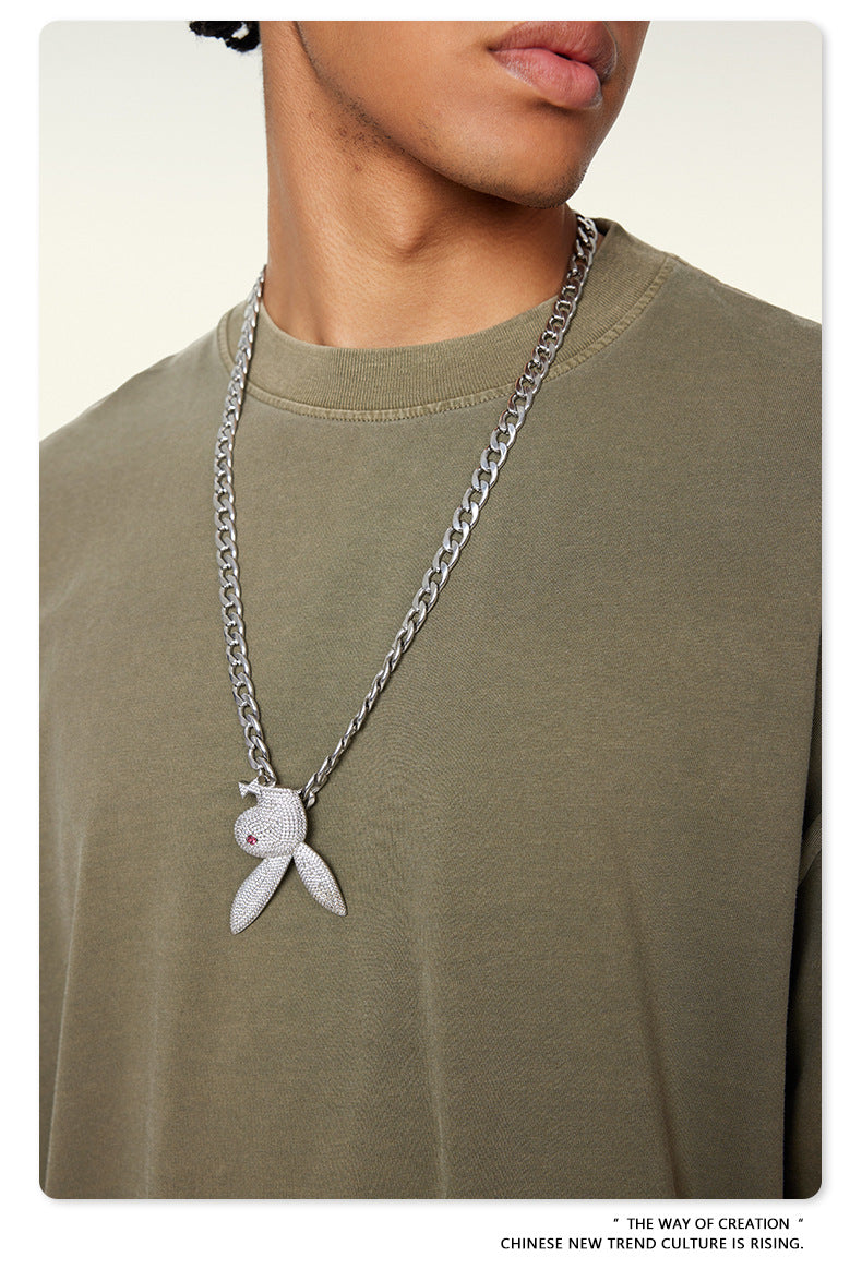 Washed Oversize Short-sleeve T-shirt WN6457