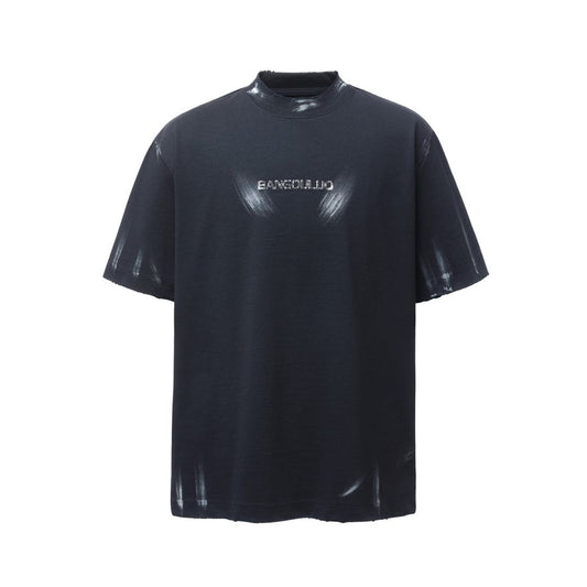 Paint Letter Short Sleeve T-Shirt WN26752