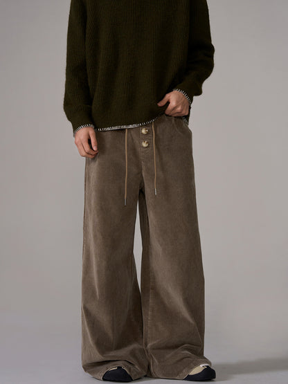 Wide Leg Corduroy Pants WN10654