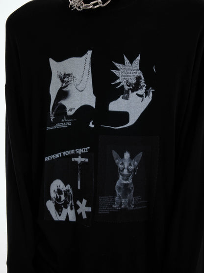 Art Print Stretch Long Sleeve T-Shirt WN20512