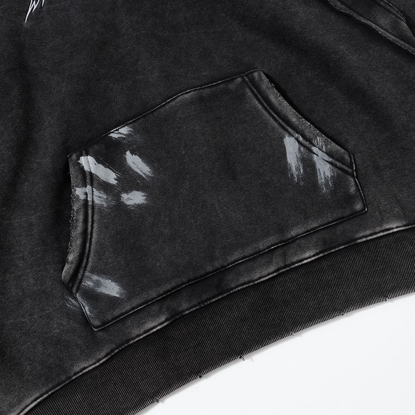 Heavyweight Washed Fleece Lining Pullover Hoodie WN25682