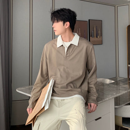 Fake Layered Long Sleeve T-Shirt WN20488