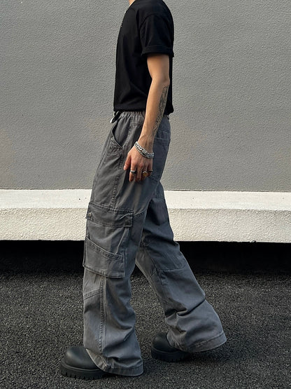 Multi Pocket Flare Cargo Pants WN21451