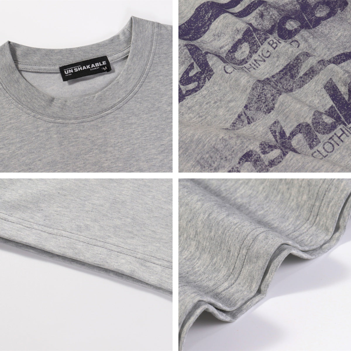 Blur Letter Print Cool Touch Oversize Short Sleeve T-Shirt WN26861