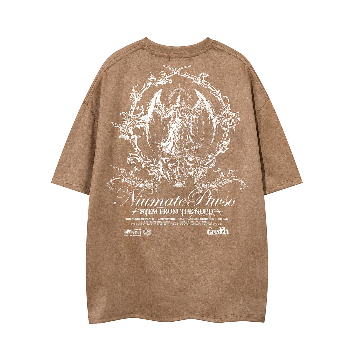 Thorn Letter Print Short Sleeve T-Shirt WN26959