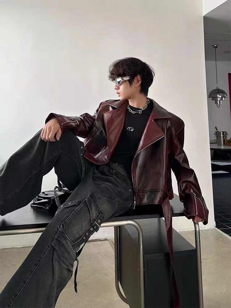 Heavyweight PU Leather Jacket WN27874
