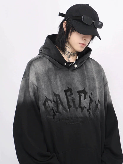 Gradient Embroidery Heavyweight Hoodie WN8397