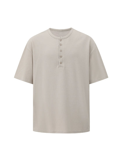 Henley Neck Short Sleeve T-Shirt WN20228