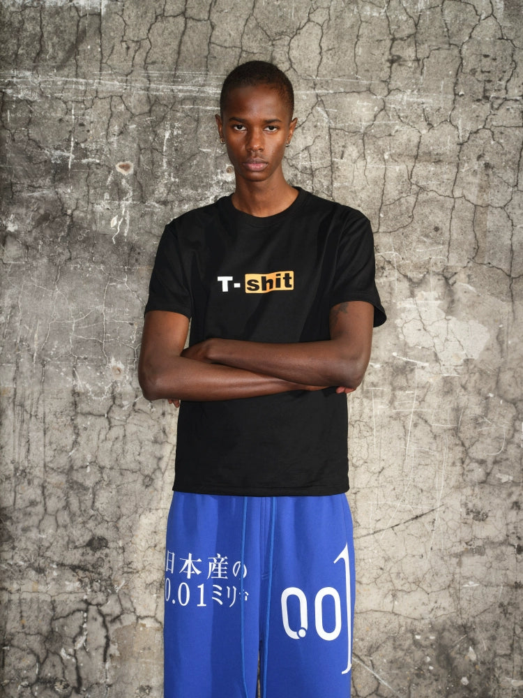 Letter Print Short Sleeve T-Shirt WN21311