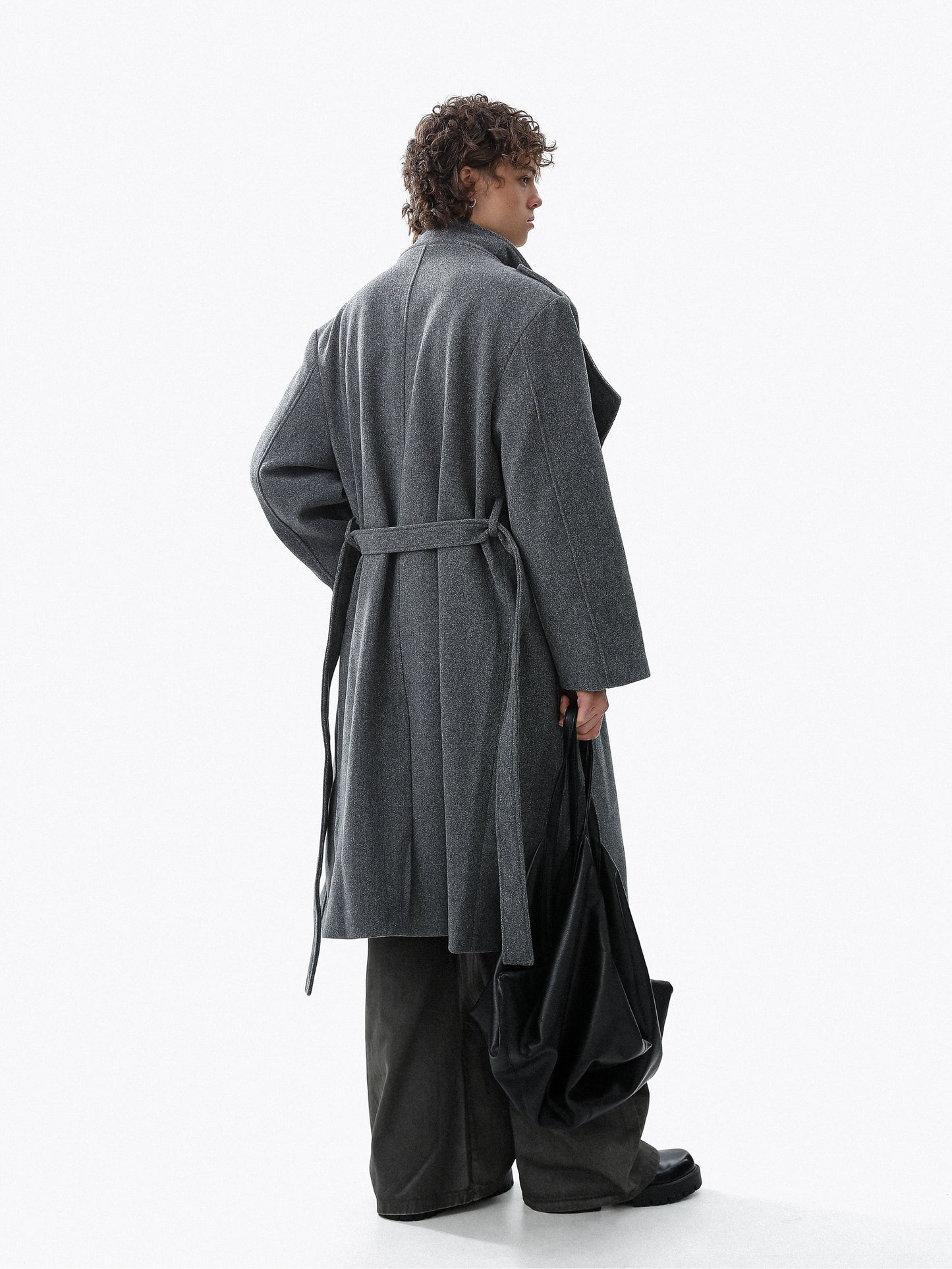 Structured Plain Long Coat WN22114