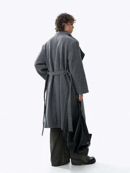 Structured Plain Long Coat WN22114