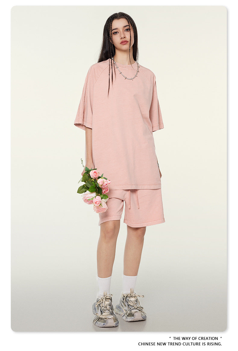 Oversize Washed Short-sleeve T-shirt WN6458