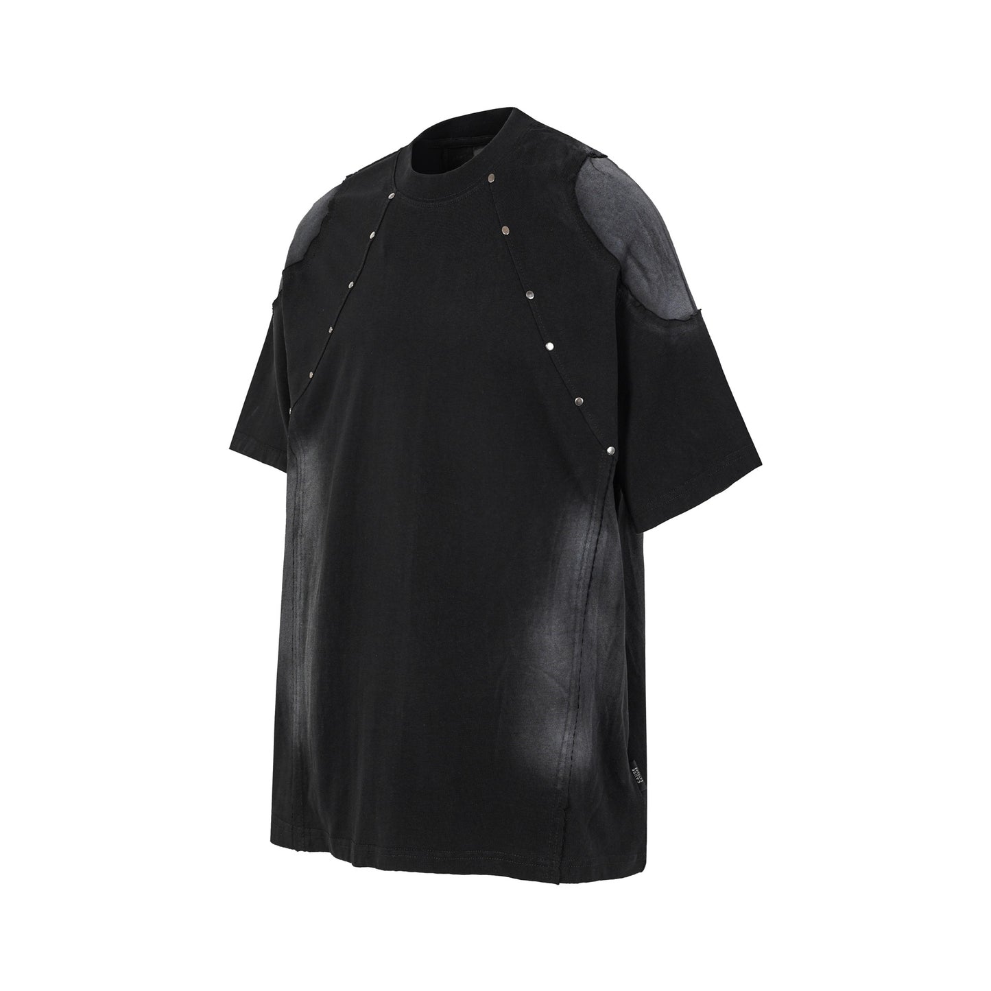Studs Washed Short Sleeve T-Shirt WN25501
