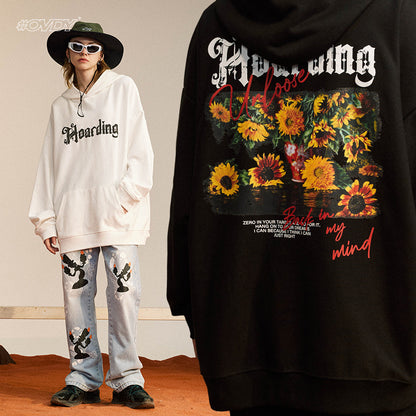 Daisy Print Heavyweight Hoodie WN12596