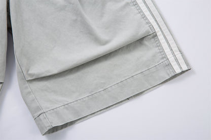 Drawstring Side Stripe Half Pants WN26795