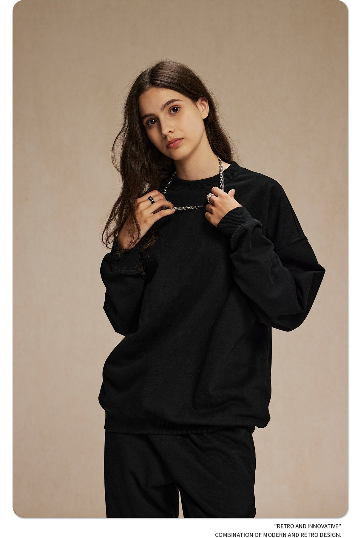 Oversize Crewneck Sweatshirt WN9972