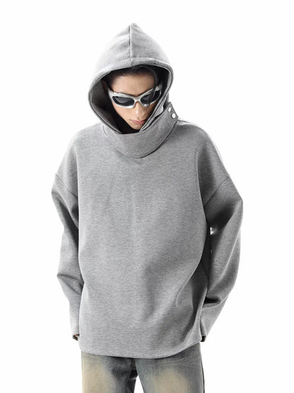 Stand-Neck Pullover Hoodie WN10436