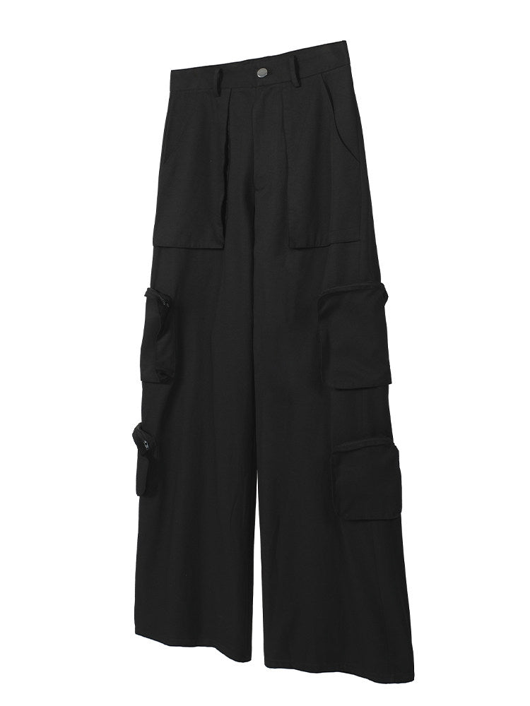 Wide Leg Multi-Pocket Durable Cargo Pants WN27098