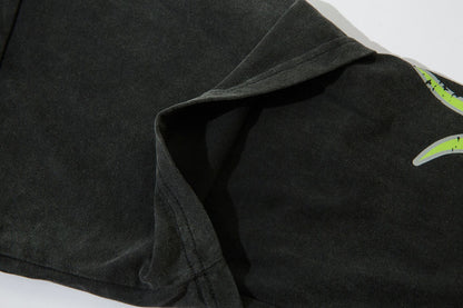 Flame Print Fake Layered Long Sleeve T-Shirt WN12713