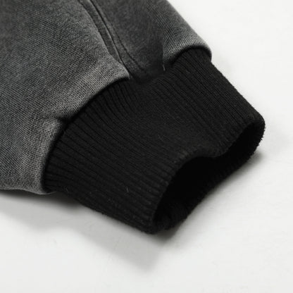 Oversize Simple Zipper Hoodie WN13103