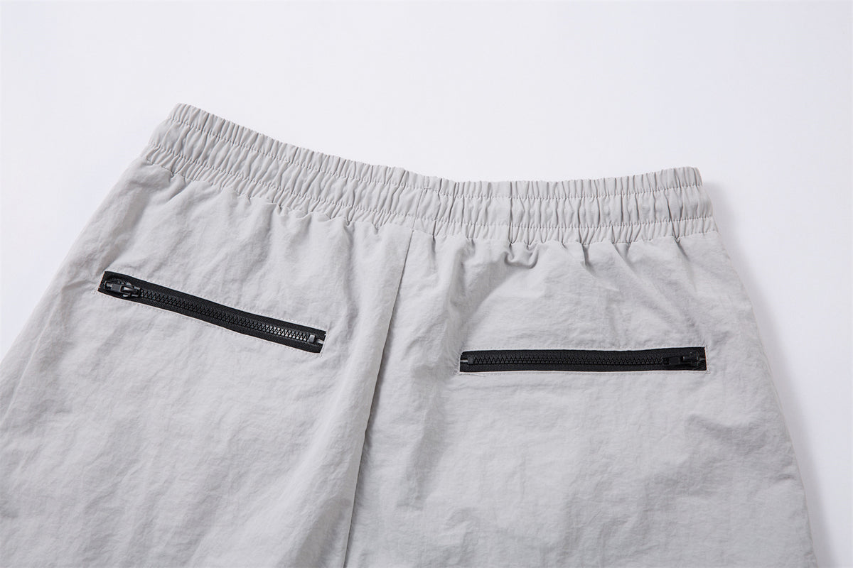 Patchwork Zipper Outdoor Straight Pants WN26926
