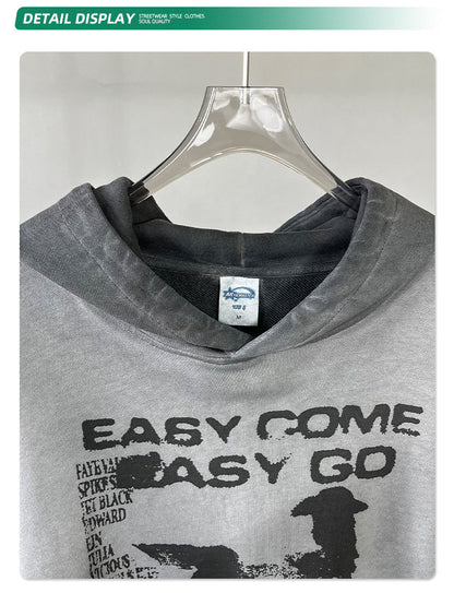 Oversize Print Hoodie WN7794