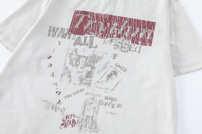 Abstract Graphic Design Short Sleeve T-Shirt WN26040