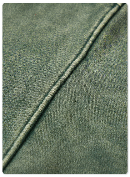 Oversize Washed Zipper Hoodie WN6461