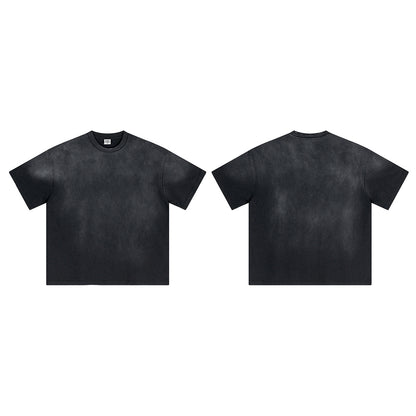 Washed Oversize Short-sleeve T-shirt WN6427