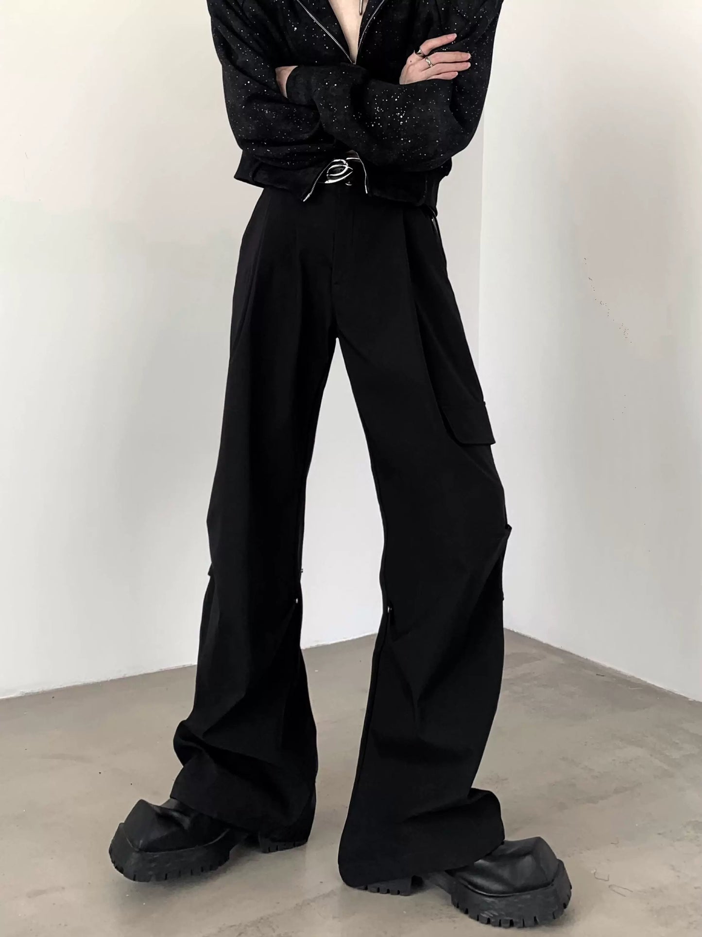 Pleats Straight Trousers WN9175