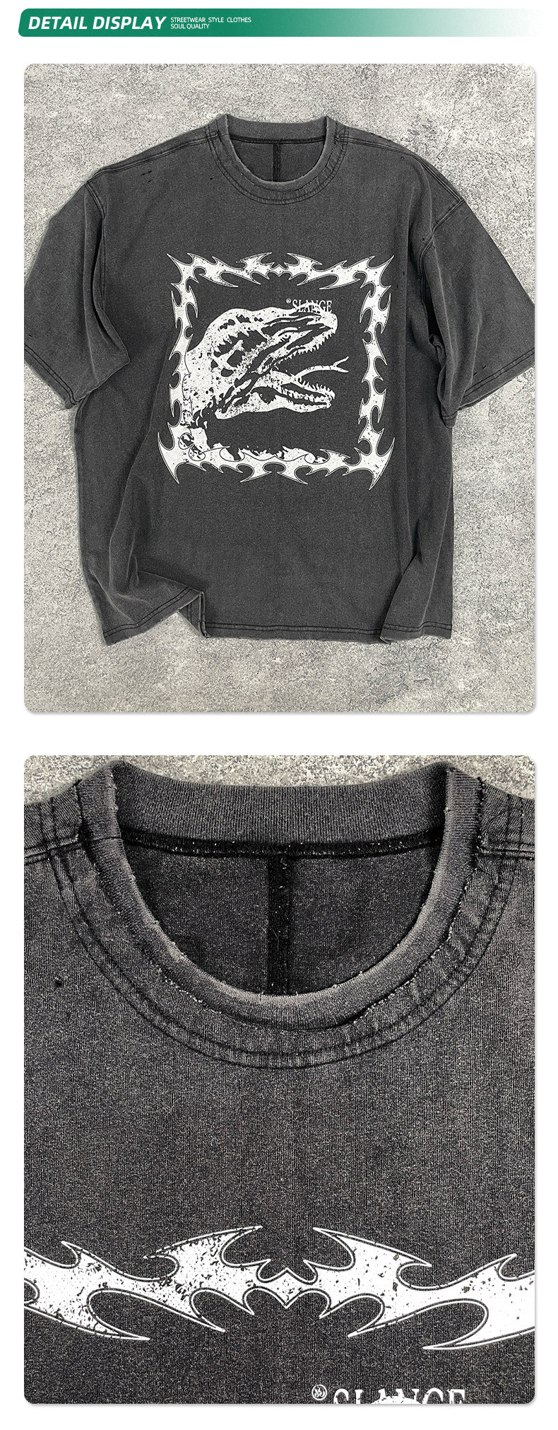 Snake Print Digital Spray Short Sleeve T-Shirt WN16272