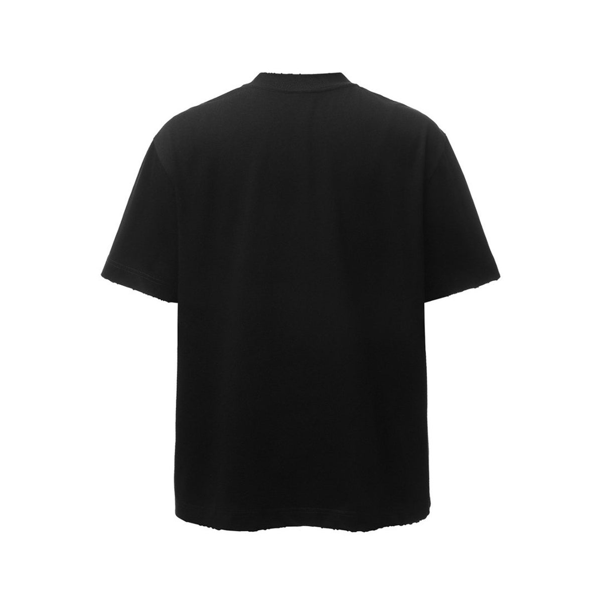 Damage Raw Hem Pocket Oversize Short Sleeve T-Shirt WN26864