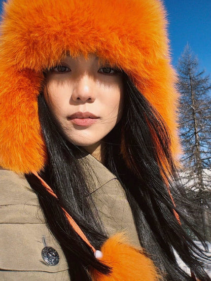 Fake Fur Warm Hat WN21108