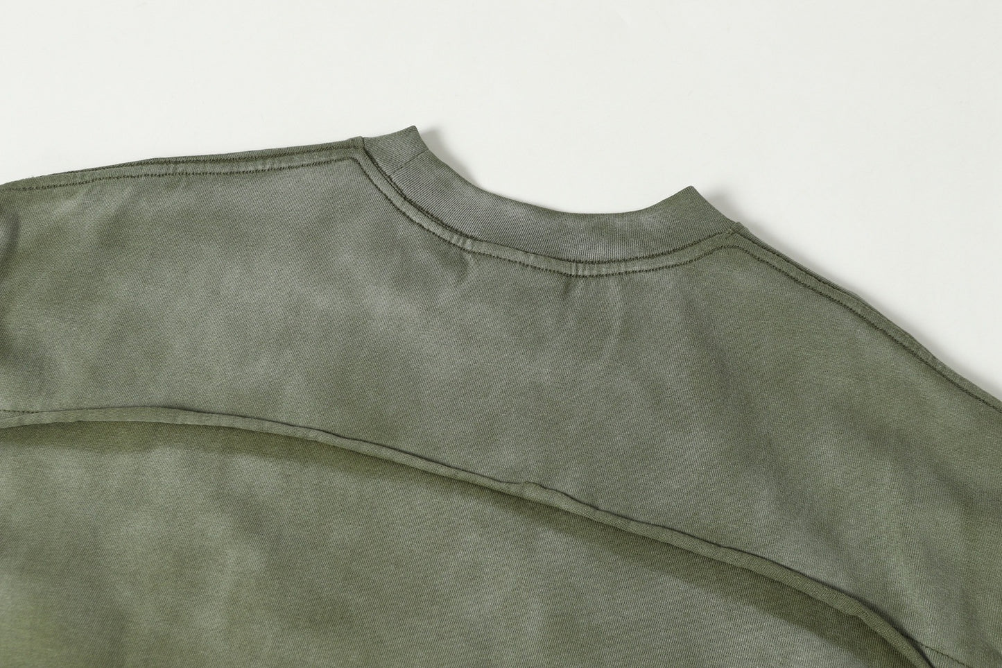 Washed Damage Raw Edge Short Sleeve T-Shirt WN23056