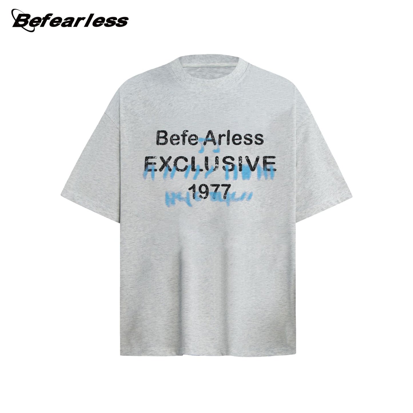 Graffiti Letter Print Short Sleeve T-Shirt WN26268