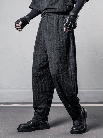 Texture Draped Harem Pants WN22541