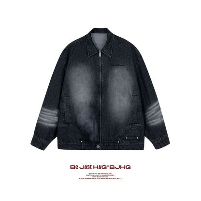 Damage Denim Zipper Jacket WN13170