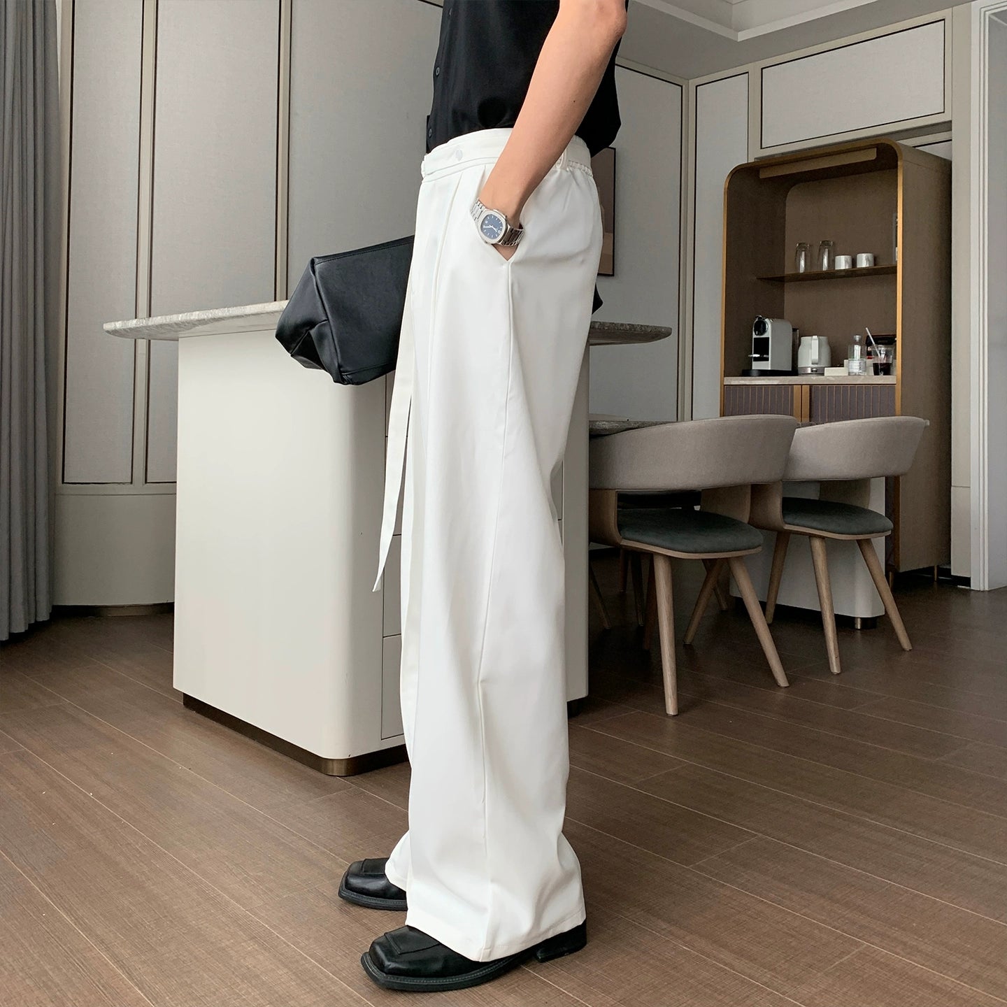 Wide Leg  Straight Trousers WN20457