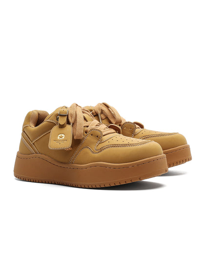 Platform Suede Lace-Up Sneakers WN24553