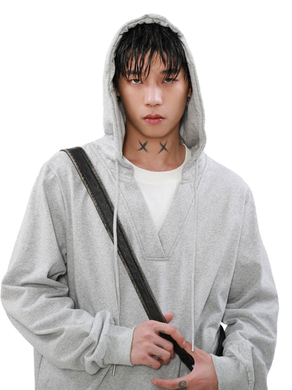 Pullover V-neck Hoodie WN8292